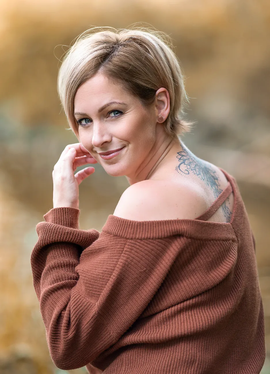 Fotografka Kateřina před objektivem